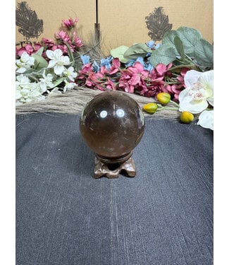 Smoky Quartz Sphere #6, 280gr, 58.7mm