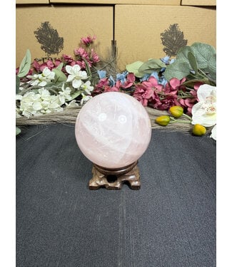 Rose Quartz Sphere #1, 522gr, 72.1mm