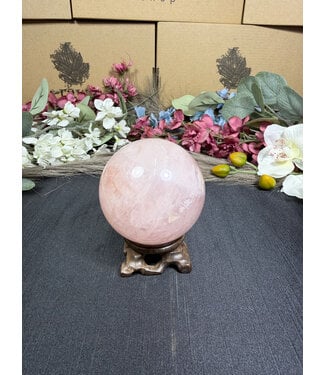 Rose Quartz Sphere #2, 544gr, 73.2mm