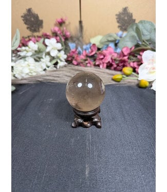 Smoky Quartz Sphere #3, 186gr, 51.3mm