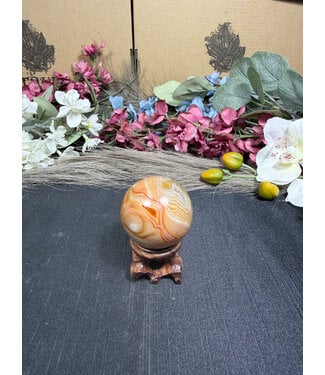 Sardonyx Sphere #7, 113.52gr, 43.5mm