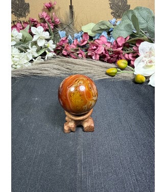 Sardonyx Sphere #13, 119.19gr, 44.5mm