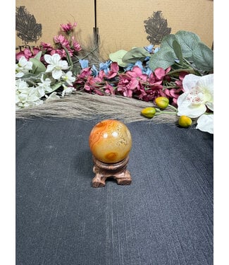 Sardonyx Sphere #10, 82.88gr, 39.2mm