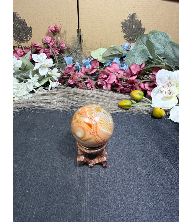 Sardonyx Sphere #7, 113.52gr, 43.5mm