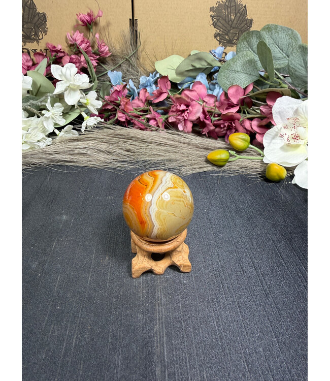 Sardonyx Sphere #5, 91.26gr, 40.7mm