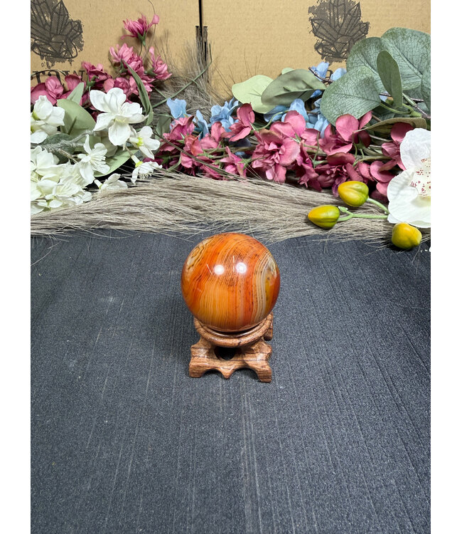 Sardonyx Sphere #3, 87.93gr, 40.2mm