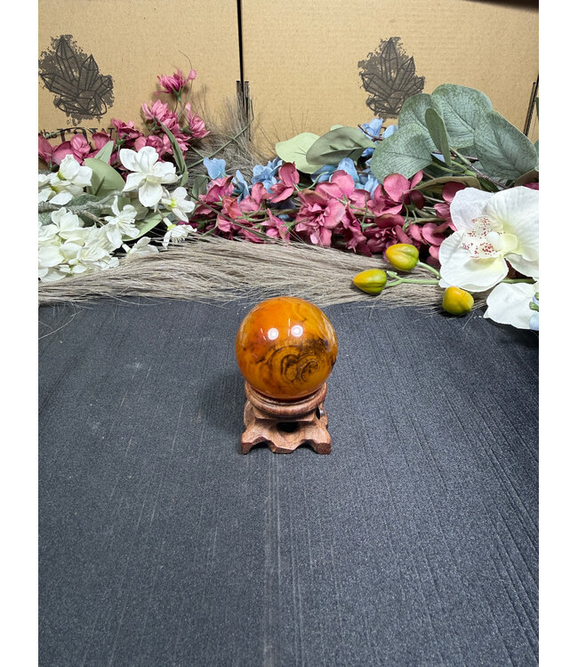 Sardonyx Sphere #1, 87.35gr, 39.6mm