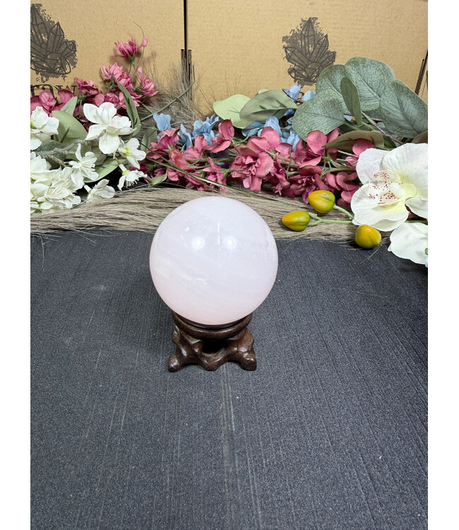 Mangano Calcite Sphere #1, 246gr, 55.5mm