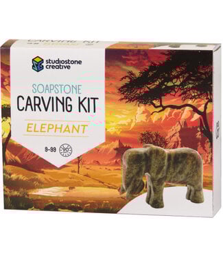 Soapstone Carving Kit: Elephant