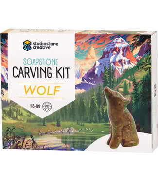 Soapstone Carving Kit: Wolf
