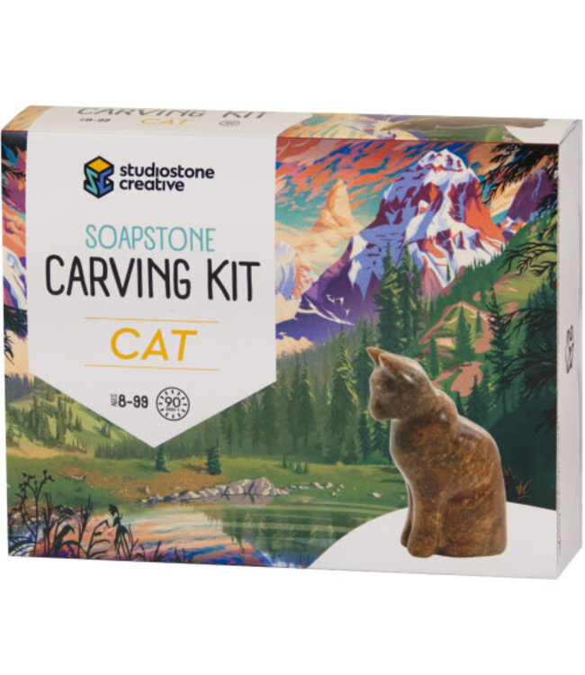 Soapstone Carving Kit: Cat