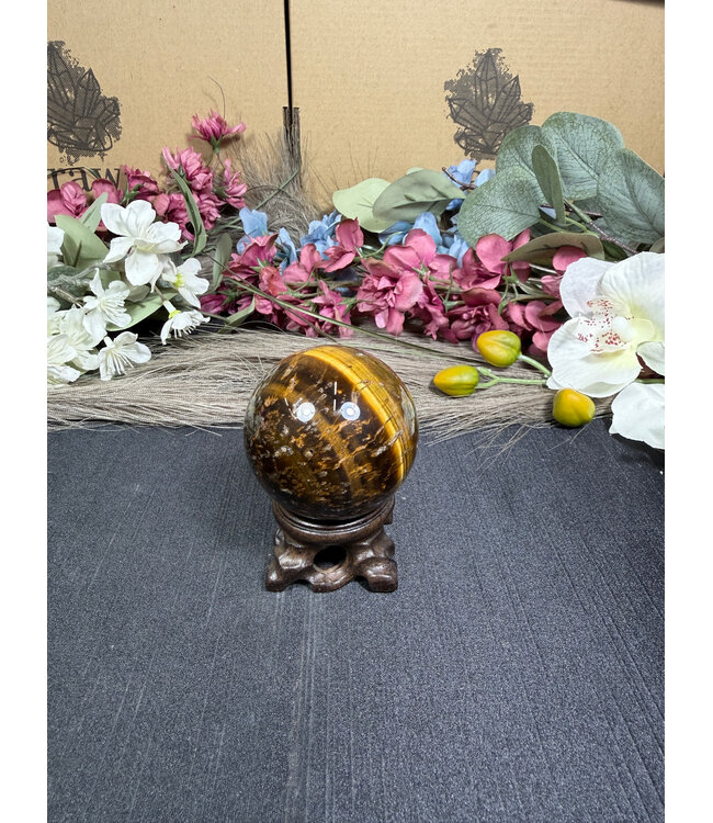 Tiger Eye Sphere #23, 178gr, 50.6mm