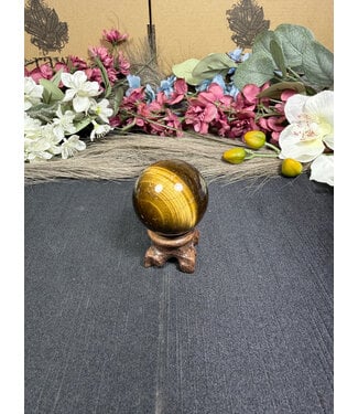 Tiger Eye Sphere #21, 114gr, 42.8mm