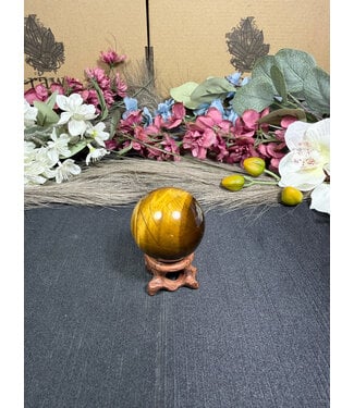 Tiger Eye Sphere #19, 102gr, 41.9mm