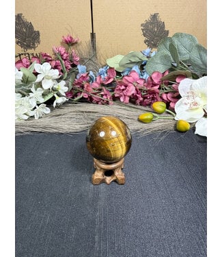 Tiger Eye Sphere #16, 104gr, 41.8mm