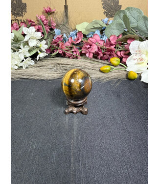 Tiger Eye Sphere #17, 94gr, 40.2mm