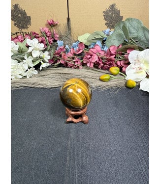 Tiger Eye Sphere #13, 110gr, 42mm