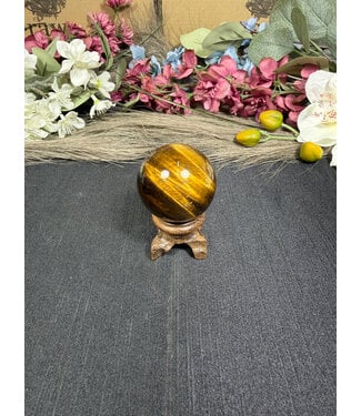 Tiger Eye Sphere #10, 92gr, 40.3mm