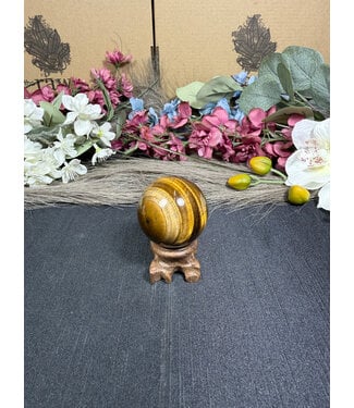 Tiger Eye Sphere #11, 100gr, 41.4mm