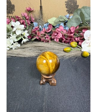 Tiger Eye Sphere #8, 102gr, 41.8mm