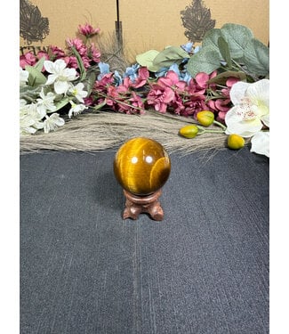 Tiger Eye Sphere #7, 92gr, 40.4mm