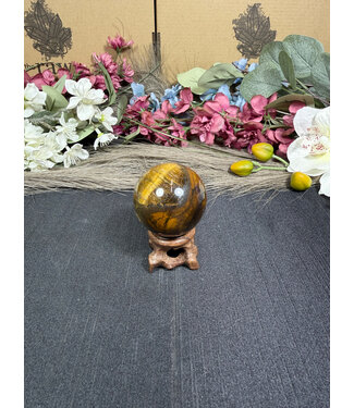 Tiger Eye Sphere #6, 116gr, 42.4mm