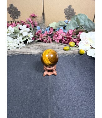 Tiger Eye Sphere #3, 86gr, 39.5mm