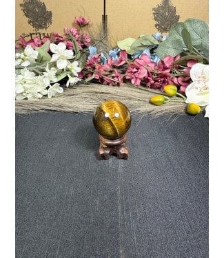 Tiger Eye Sphere #2, 76gr, 37.5mm