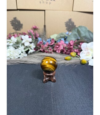 Tiger Eye Sphere #1, 80gr, 38.4mm