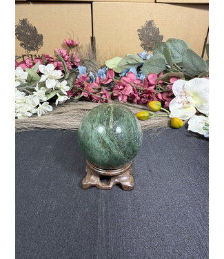 Nephrite Sphere #9, 380gr, 62.4mm