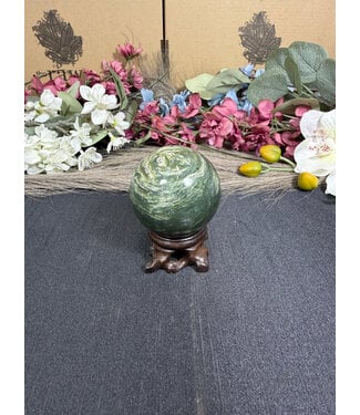 Nephrite Sphere #4, 262gr, 54.8mm