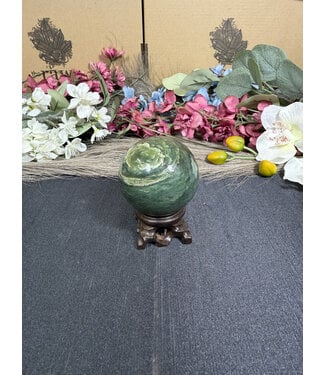 Nephrite Sphere #5, 266gr, 55.6mm