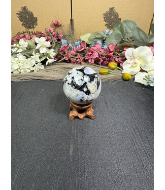 Rainbow Moonstone Sphere #13, 216gr, 53.3mm