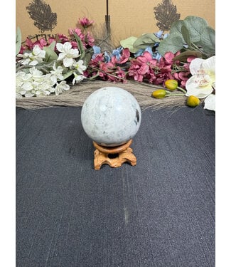 Rainbow Moonstone Sphere #14, 238gr, 55mm