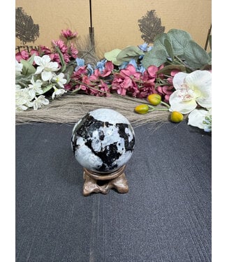 Rainbow Moonstone Sphere #11, 220gr, 53.8mm