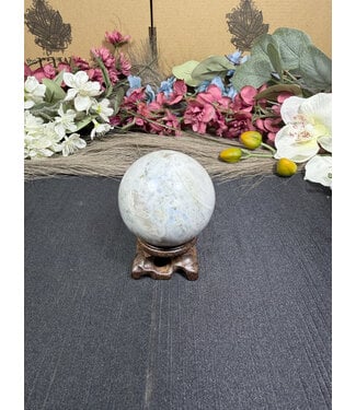 Rainbow Moonstone Sphere #8, 208gr, 53mm