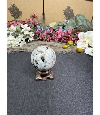 Rainbow Moonstone Sphere #7, 206gr, 52.6mm