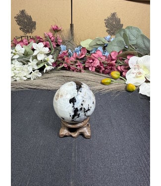 Rainbow Moonstone Sphere #4, 194gr, 51.4mm