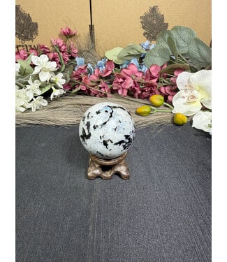 Rainbow Moonstone Sphere #3, 196gr, 51.7mm