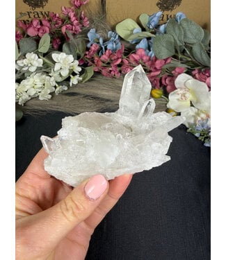 Clear Quartz Cluster #372, 224gr