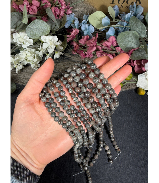 Yooperlite Beads Polished 15" Strand 6mm 8mm