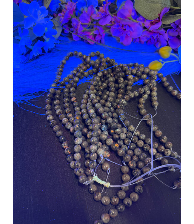 Yooperlite Beads Polished 15" Strand 6mm 8mm