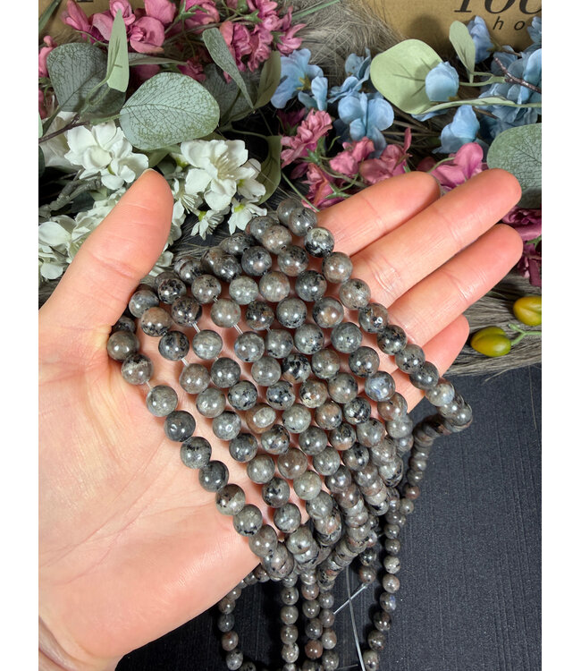 Yooperlite Beads Polished 15" Strand 6mm 8mm