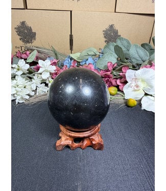 Black Tourmaline Sphere #8, 786gr, 79.9mm