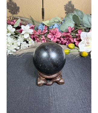 Black Tourmaline Sphere #6, 348.26gr, 60.7mm