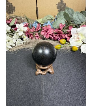 Black Tourmaline Sphere #1, 207.72gr, 51.6mm