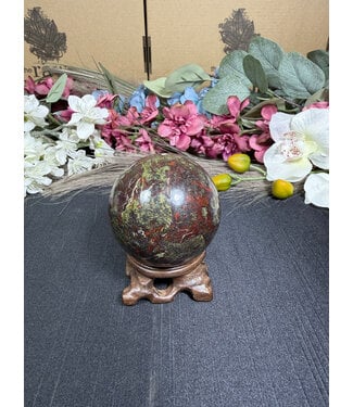 Dark Dragon Bloodstone Sphere #5, 357.1gr, 61.1mm