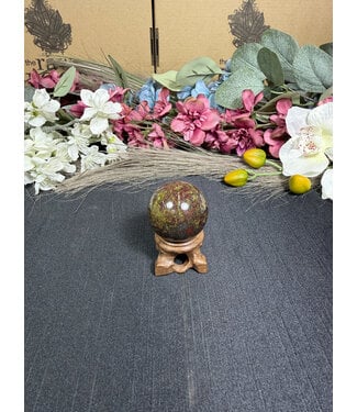 Dragon Bloodstone Sphere #7, 71.72gr, 34.8mm