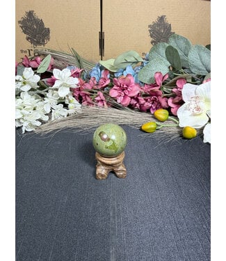 Dragon Bloodstone Sphere #4, 60.86gr, 33.5mm