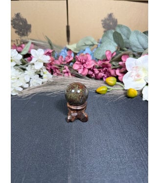 Dragon Bloodstone Sphere #2, 53.1gr, 32mm